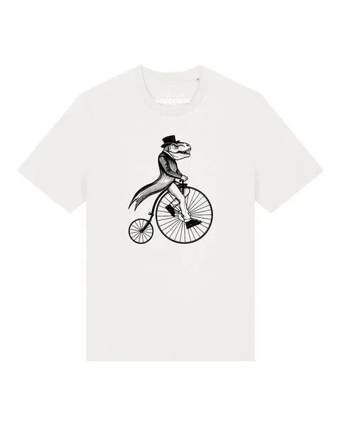 watapparel watapparel T-Shirt Unisex T-Rex auf Fahrrad, Off white, – Produktbild 1 von 2