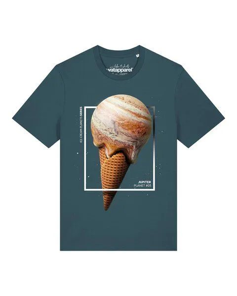 watapparel watapparel T-Shirt Unisex Jupiter Planet, Stargazer, – Produktbild 1 von 2