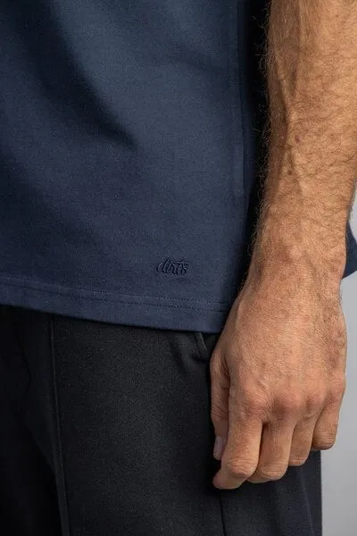 DIRTS dirts Heavy Cotton T-Shirt OVERSIZED, Navy, – Produktbild 3 von 4