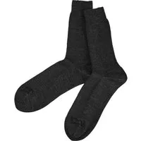 grödo Damen und Herren Socken Bio-Baumwolle Bio-Schurwolle Feinripp schwarz Gr.45-46 – Produktbild 1 von 1