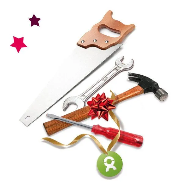 OxfamUnverpackt OxfamUnverpackt Spenden-Geschenk "Werkzeug" (Weihnachtskarte mit Magnet) – Produktbild 1 von 2