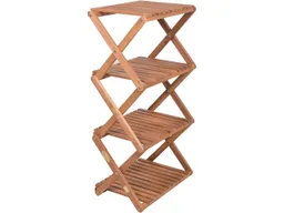 Pflanzregal "TULSA" B 40 x T 36 x H 85 cm, Akazie geölt, 4 Ebenen – Produktbild 1 von 1