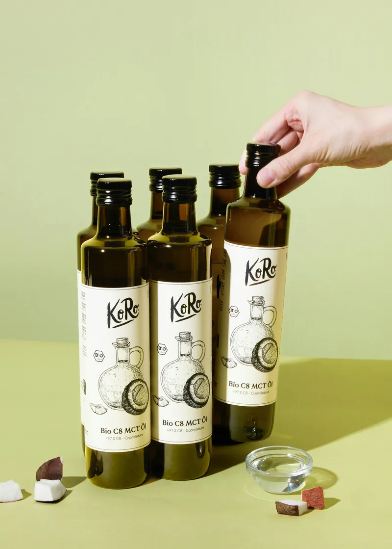 KoRo Bio C8 MCT Öl 6 x 500 ml – Produktbild 3 von 5