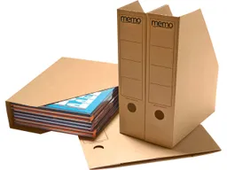 Memo 10 memo Stehsammler 75 mm für A4 naturbraun – Produktbild 1 von 1