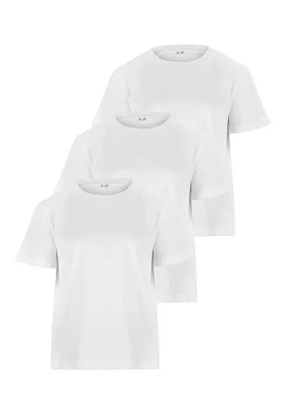 MELA KHIRA Damen T-Shirt Bundle | von MELA | Fairtrade & GOTS zertifiziert, Weiss, – Produktbild 1 von 4