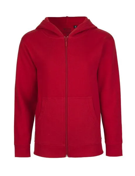 Neutral® - 3FREUNDE Neutral® - 3FREUNDE Kinder Hoodie Zipped, Rot, – Produktbild 1 von 4