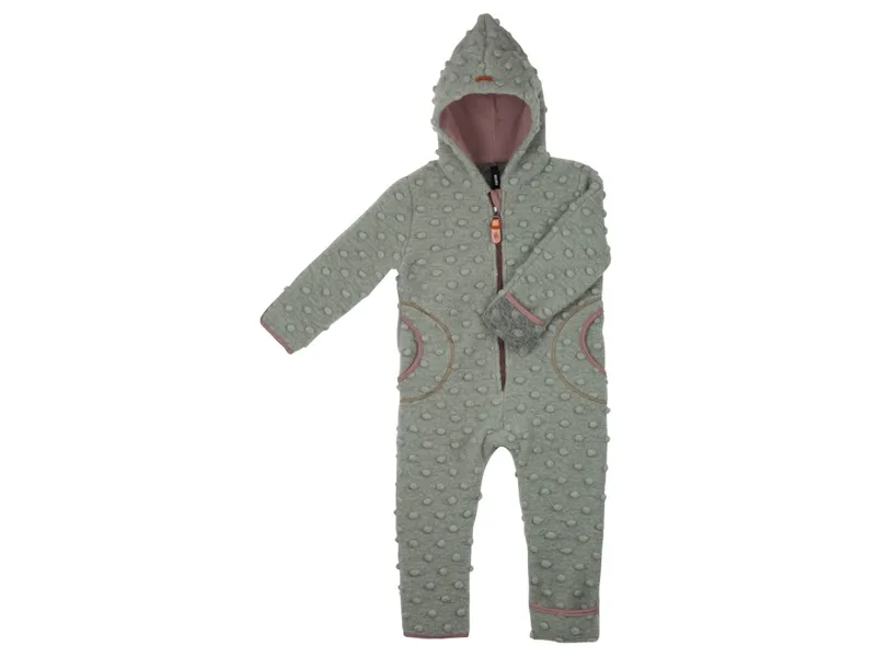 Pure pure by Bauer PURE PURE by Bauer Baby und Kinder Overall mit Kapuze Bio-Schurwolle Walk seagrass Gr.74/80, Grün, – Produktbild 1 von 1