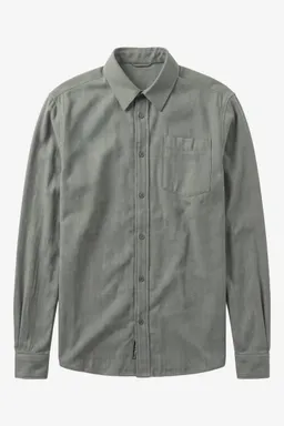 KnowledgeCotton Apparel KnowledgeCotton Apparel Herren vegan Hemd Dune Regular Fischgrat Forest Night – Produktbild 1 von 1