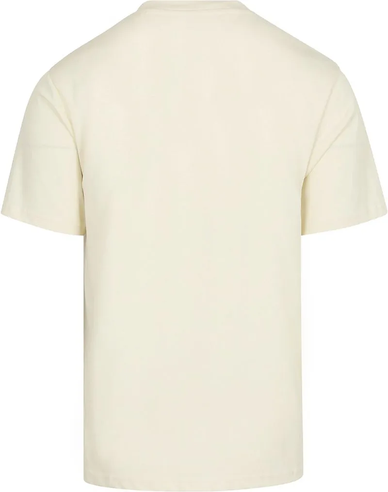KnowledgeCotton Apparel KnowledgeCotton Apparel T-shirt Weiß Brustdruck - Größe XL, Weiß, – Produktbild 5 von 5