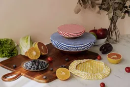 nuts innovations nuts innovations Schüsselabdeckung Textil 3er Set Streifen und Punkte – Produktbild 1 von 1