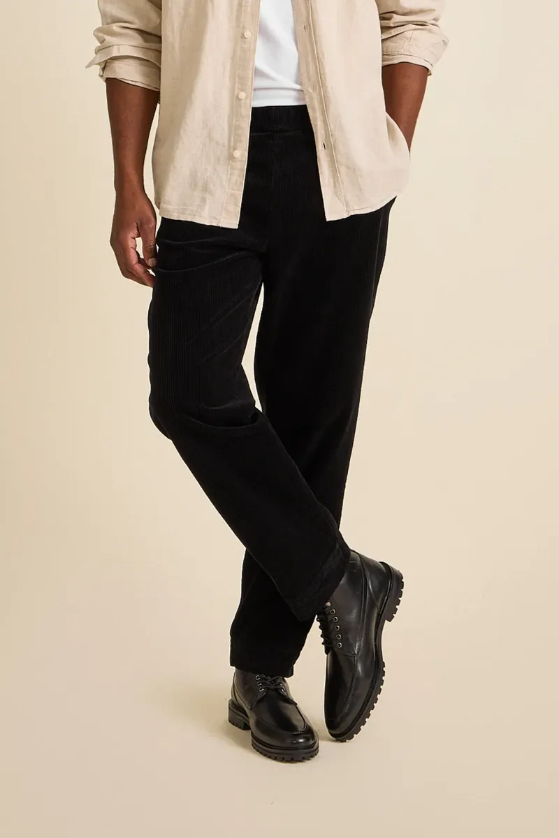 Côtelé Côtelé Herren vegan Hose Lazy Black, Schwarz, – Produktbild 2 von 2