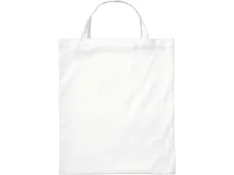 Tasche mit kurzen Henkel aus recycelten PET-Flaschen, weiß , 38x42cm – Produktbild 1 von 1