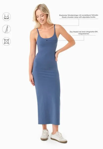 ORGANICATION ORGANICATION DIANNA | Kleid aus Bio-Baumwolle, Light navy, – Produktbild 2 von 4