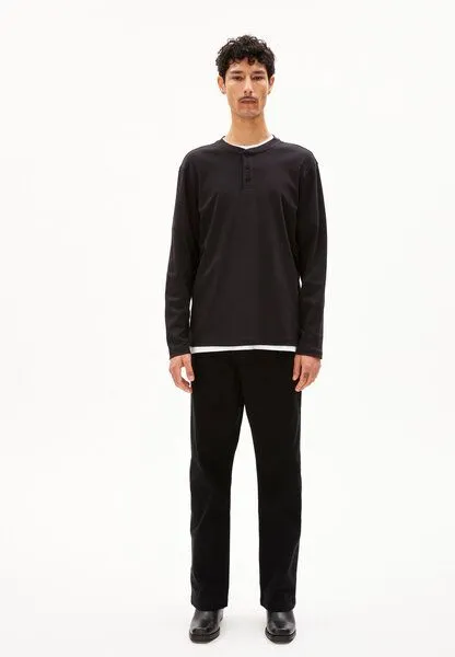 ARMEDANGELS ARMEDANGELS FAANO PREMIUM - Herren Longsleeve aus Bio-Baumwolle, Black, – Produktbild 3 von 3