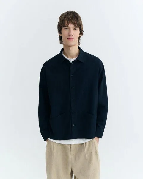 thinking mu thinking mu Navy Jim Shirt, Dunkelblau (navy), – Produktbild 1 von 4