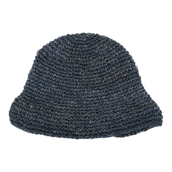 short'n'pietz short'n'pietz gehäkelter Sommerhut aus reinen Hanffasern, Blau, – Produktbild 2 von 6