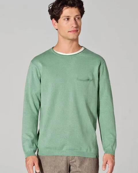 HempAge HempAge Herren Sommer Pullover Hanf/Bio-Baumwolle, Menta (grün), – Produktbild 1 von 2