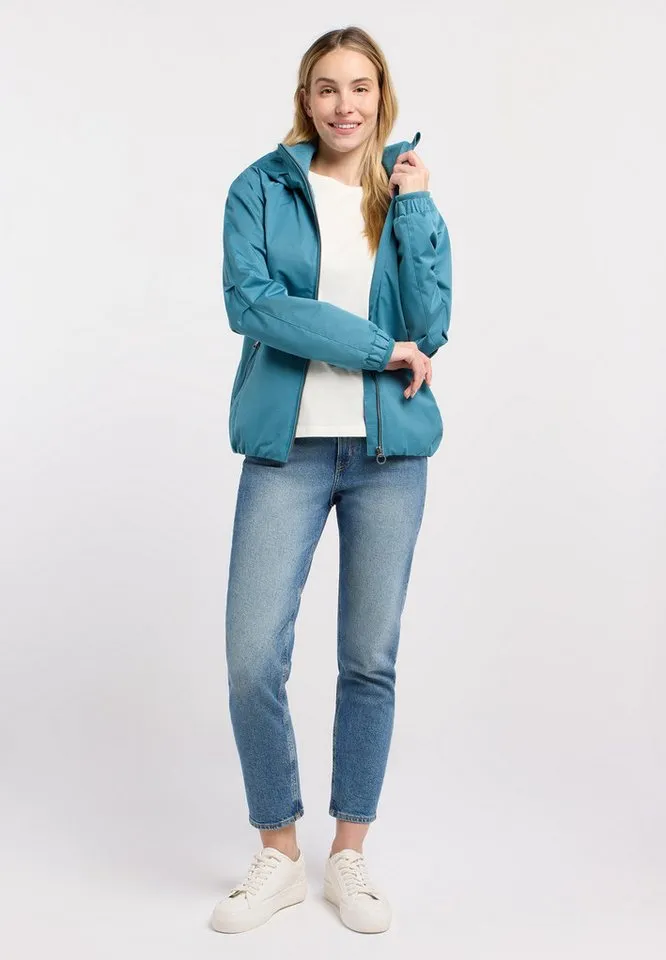 ragwear ragwear Outdoorjacke DIZZIE Wasserabweisend mit Kordelzug am Saum und Reißverschlusstaschen, Grün, – Produktbild 5 von 5