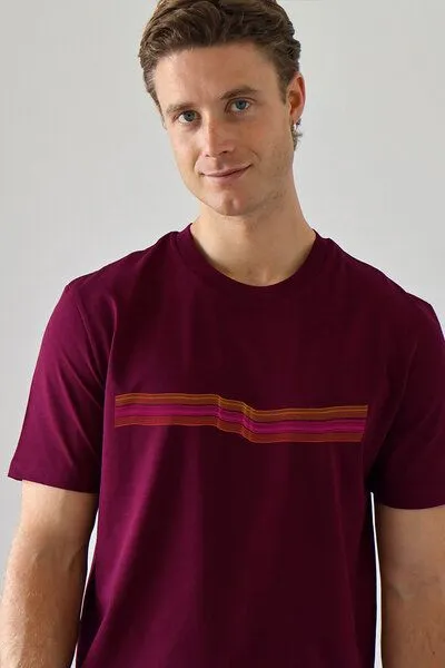 Kultgut Kultgut Artdesign - Biofair Klassik Shirt / Sportive Line, Dunkelrot, – Produktbild 1 von 4