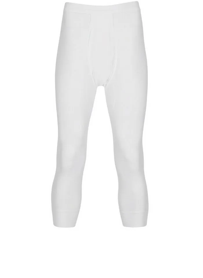 Trigema Lange Unterhose TRIGEMA 3/4 Unterhose im Doppelpack (2-St), Weiß, – Produktbild 2 von 4