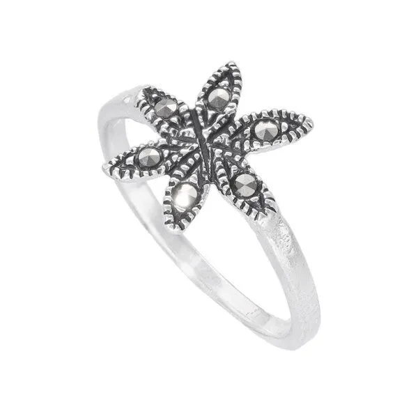 pakilia pakilia Silber Ring Blaustern-Blume – Produktbild 2 von 5