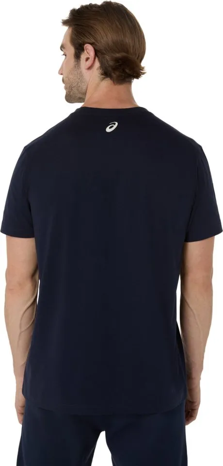 Asics Asics Laufshirt ASICS LOGO SS TEE, Blau, – Produktbild 2 von 4