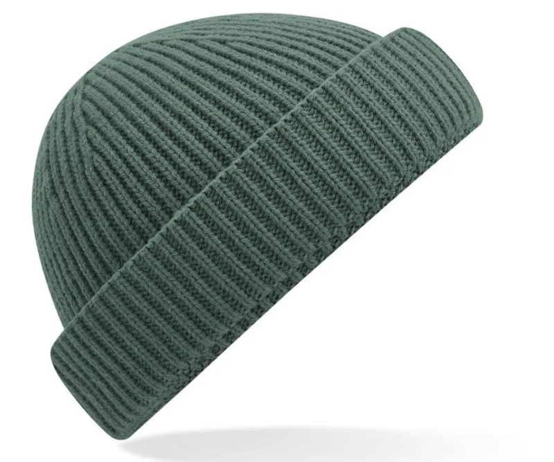 Beechfield Beechfield Strickmütze Fischermütze Herren Strick Mütze Beanie Seemannsmütze Kurz Harbour, Grün, – Produktbild 1 von 1