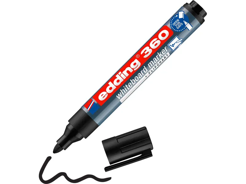 Edding Edding Whiteboardmarker "360" schwarz – Produktbild 2 von 3