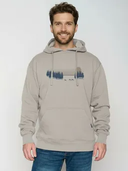 GreenBomb GREENBOMB Deer Lines Joy - Gemütlicher Hoodie aus Bio-Baumwolle / hochwertiger Print / GOTS / Fair & Vegan – Produktbild 1 von 1