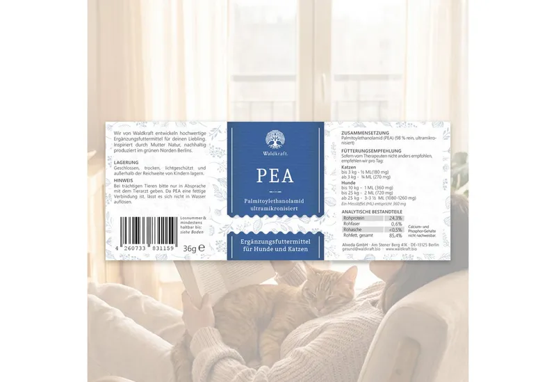 Waldkraft Waldkraft PEA – Palmitoylethanolamid Pulver für Hunde und Katzen 36 g – Produktbild 5 von 6