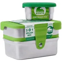 ECOlunchbox ECOlunchbox Lunchbox | Blue Water Bento | 3-in-1 Splash Box – Produktbild 1 von 1