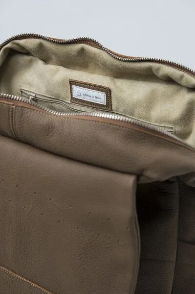 Ritagli di G Ritagli di G Damen Leder Laptop Rucksack MARTIN 100%, Hellbraun, – Produktbild 4 von 4