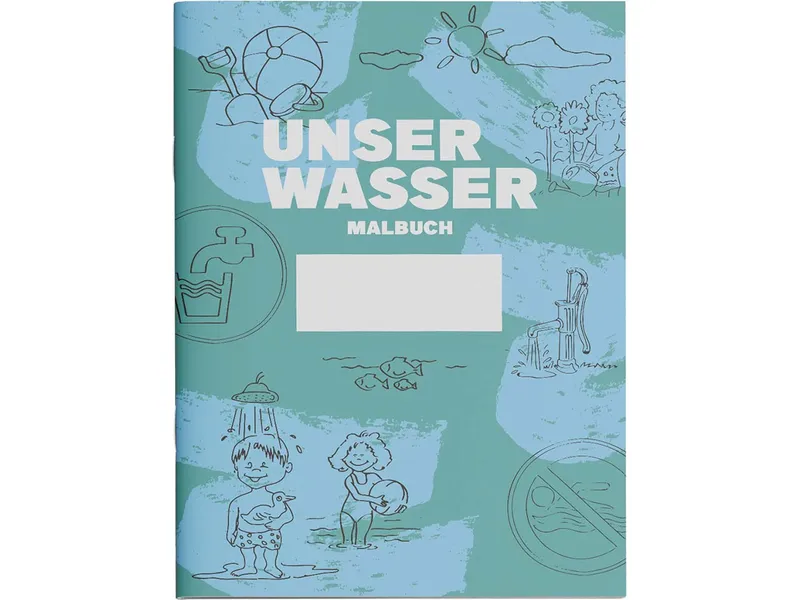 Malbuch "Unser Wasser 2.0" Format A4, 12 Seiten – Produktbild 1 von 1