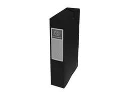 Exacompta 8 Exacompta Archivboxen, Colorspan-Karton, 600 g/m², DIN A4, Gummizug, RB 60 mm, schwarz – Produktbild 1 von 1