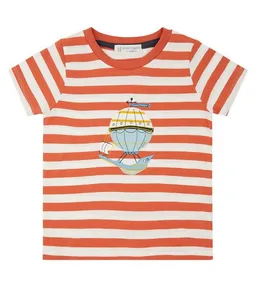 Sense Organics & friends in cooperation with GARY MASH Sense Organics & friends in cooperation with GARY MASH Orange gestreiftes Shirt mit Ballon – Produktbild 1 von 1