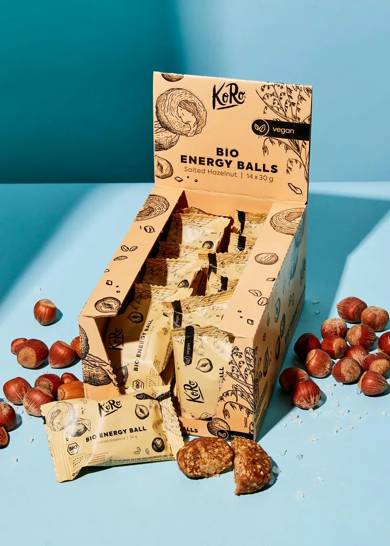 KoRo Bio Energy Ball Salted Hazelnut 14 x 30 g – Produktbild 2 von 5