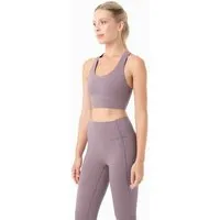 ORGANICATION ORGANICATION BEVINN | Cross-Strap Sport Bralette aus recyceltem Polyamid, Dirty lilac, – Produktbild 1 von 1
