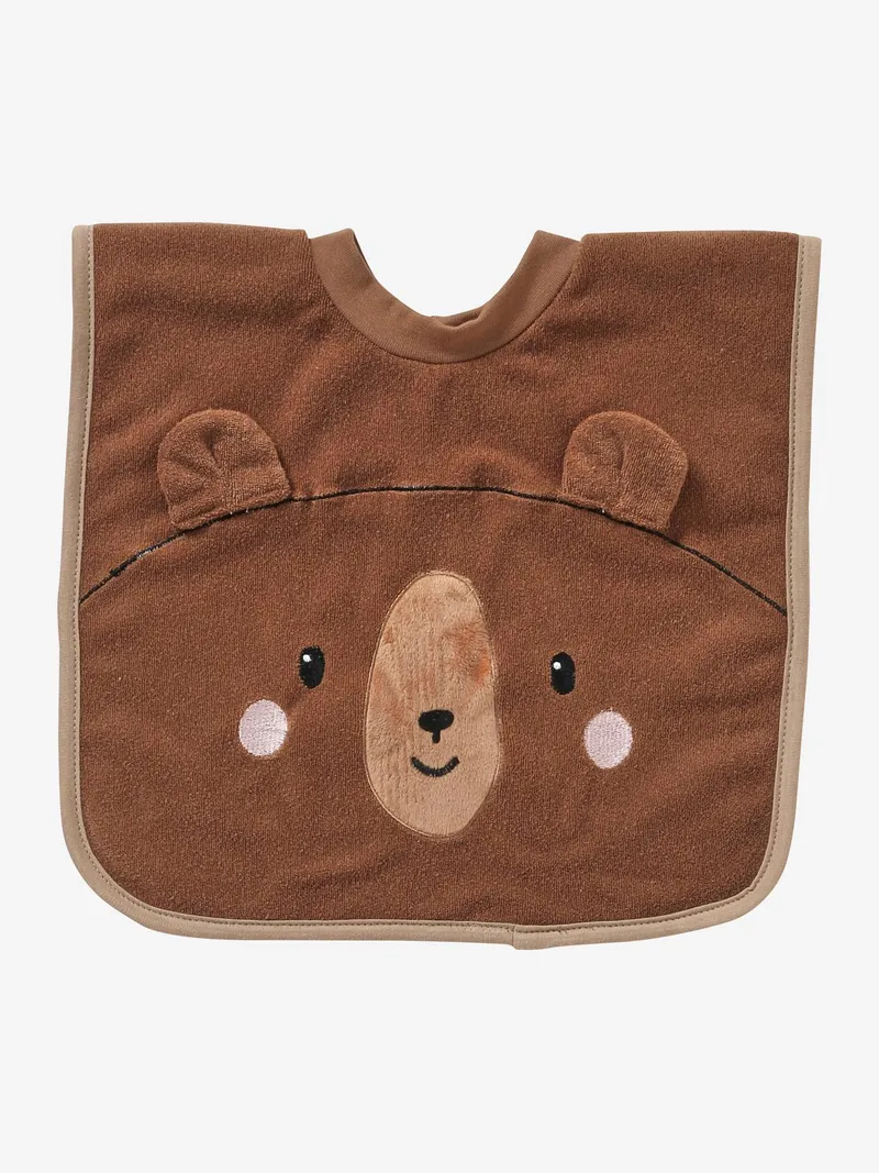 Vertbaudet Großes Baby Lätzchen, Braun/bär, – Produktbild 2 von 2
