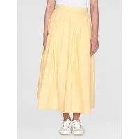 KnowledgeCotton Apparel KnowledgeCotton Apparel Midirock - Poplin elastic waist skirt - aus Bio-Baumwolle, Gelb (impala), – Produktbild 1 von 1