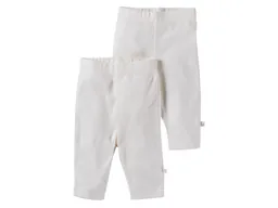HANS NATUR Baby und Kinder Leggings Bio-Baumwolle 2er Set off white Gr. 50/56 – Produktbild 1 von 1