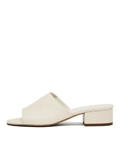NINE TO FIVE NINE TO FIVE Mule Slides #maia – minimalistisch zum Top Trend, Off white, – Produktbild 3 von 3