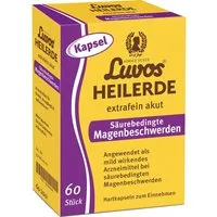Luvos Luvos Heilerde-Kapseln für säurebedingte Magenbeschwerden, extrafein akut, 60 Stk. – Produktbild 1 von 1