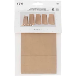 Rico Design Rico Design Blockbodenbeutel braun 12 Stück 120x210x60mm – Produktbild 1 von 1