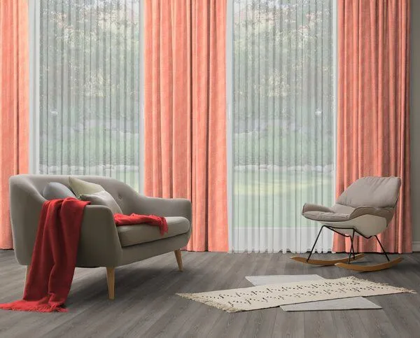Nature by Adam Nature by Adam Vorhang aus 100% Bio-Baumwolle - Made in Germany - Argentinian Criolla light, Orange, – Produktbild 5 von 7