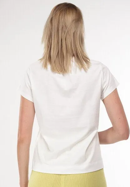 Alma & Lovis Alma & Lovis Kurzarmshirt im Blusen-Style aus Bio-Baumwolle | Short Blouse, White (weiss), – Produktbild 4 von 4