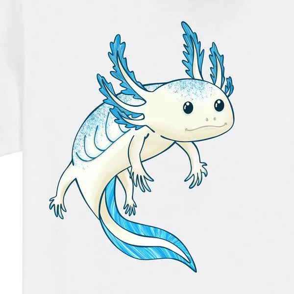 Spangeltangel Spangeltangel Kinder-Sweatshirt "Axolotl", Weiß, – Produktbild 3 von 4