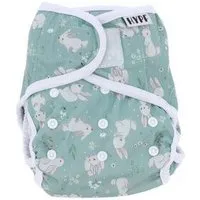 Hypf Hypf Stoffwindel Überhose (Klett) One Size 4-16kg, Bunny (mint), – Produktbild 1 von 1