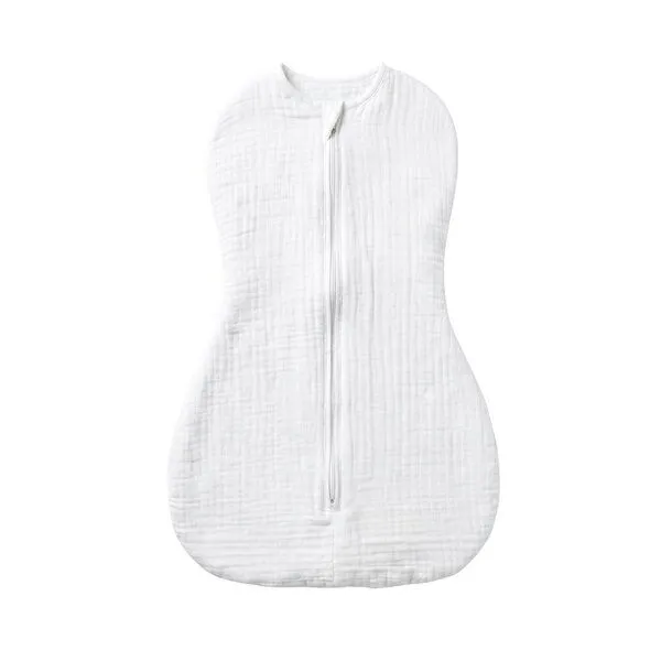 Bebekevi Bebekevi Baby Schlafsack Musselin Kokon Puckschlafsack für Neugeborene (2,5 bis 4 kg) | Geschlossene Ärmel | Neu, Naturweiß, – Produktbild 1 von 2