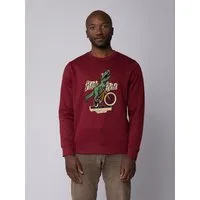 watapparel watapparel Sweatshirt Unisex T-Rex Fahrrad, Burgundy, – Produktbild 1 von 1