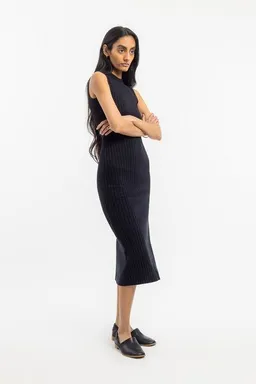 Rotholz Rotholz Geripptes Kleid Bio Baumwolle – Produktbild 1 von 1
